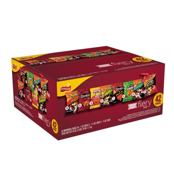 Frito-Lay Fiery Mix Variety Snacks, 1 oz Bags 42 Count Multipack