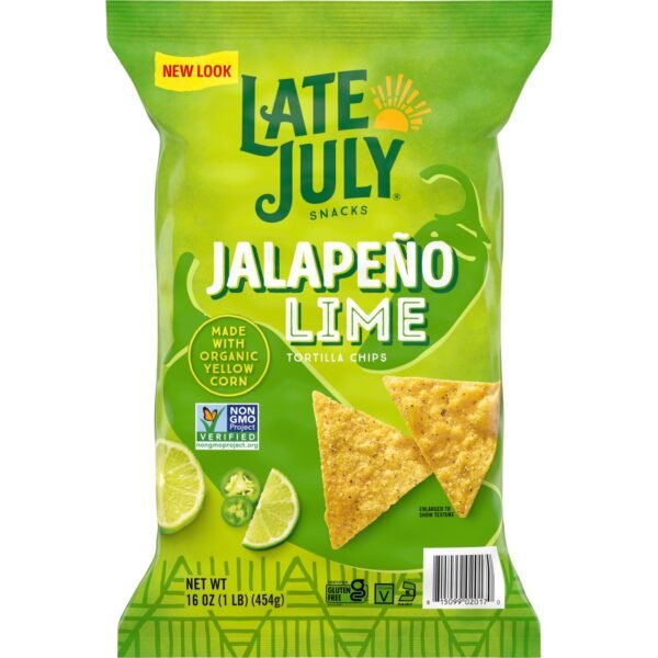 Late July Snacks Jalapeno Lime Tortilla Chips, 16-oz. Bag